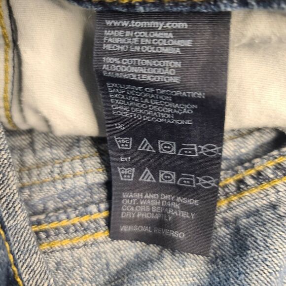 Tommy Hilfiger Denim Blue Jean Shorts Women Size 8 100% Cotton Columbia - Picture 7 of 12